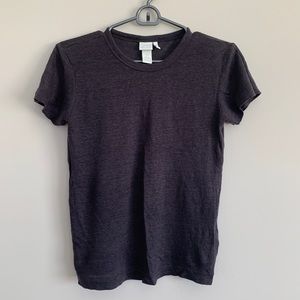 H&M black linen tee